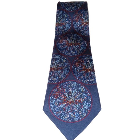 Sacred Silks San Francisco Men’s Tie Grace Cathedral Stained Glass Windows - Picture 4 of 5